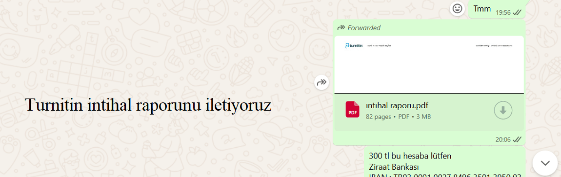 Turnitin İntihal Raporu Al-Adım 4
